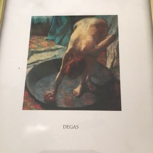 Degas print framed size 6 x 8 inches
